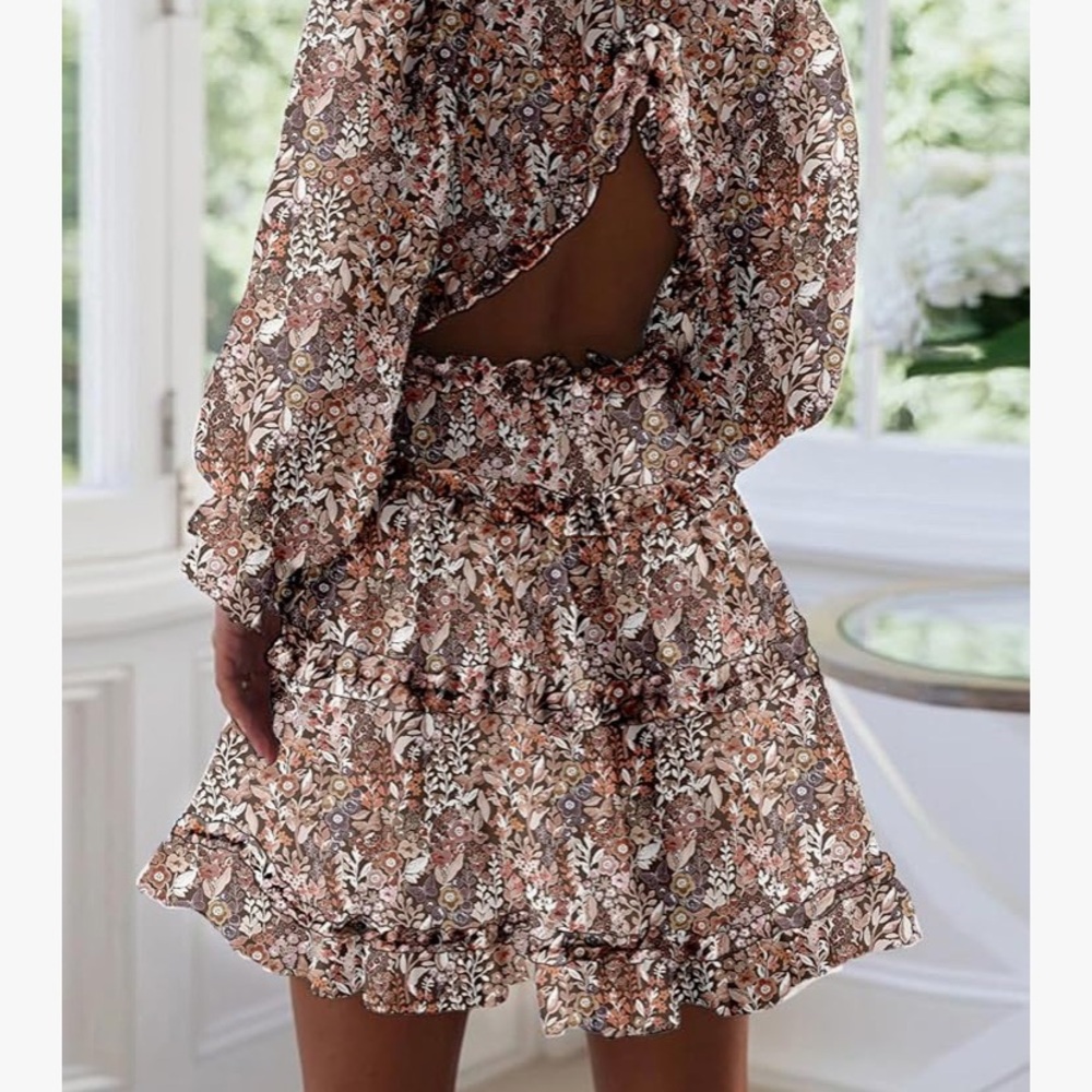 Floral Ruffle Dress - Picture 3 of 4